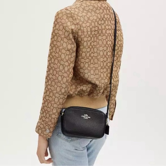 Coach Mini Jamie Signature Canvas Camera Bag Black $278 NWT - Picture 2 of 8
